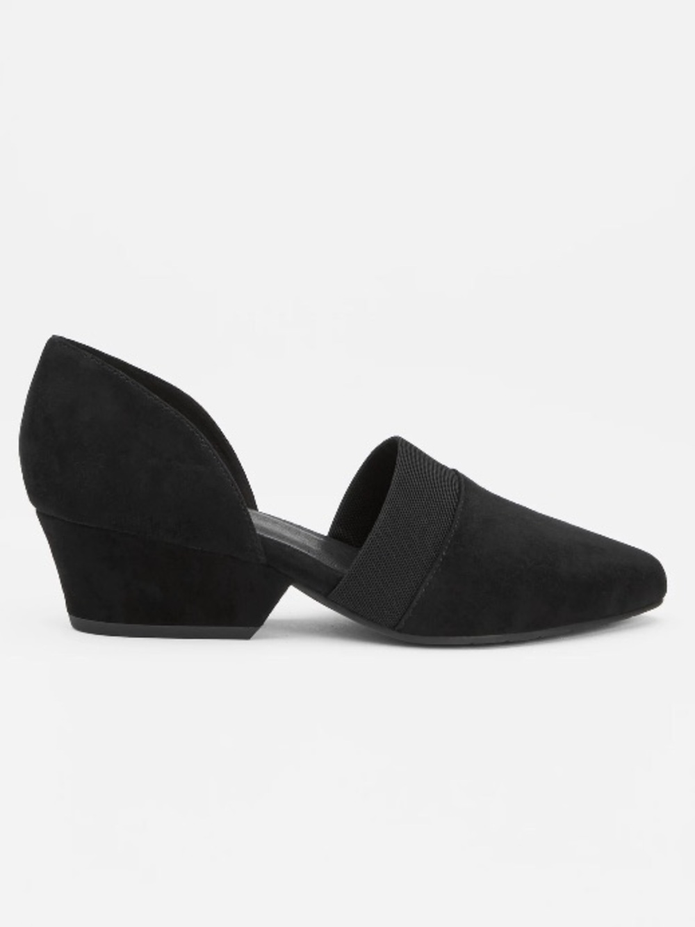 Eileen Fisher | Hilly Wedge D'Orsay Pump Black Suede 8